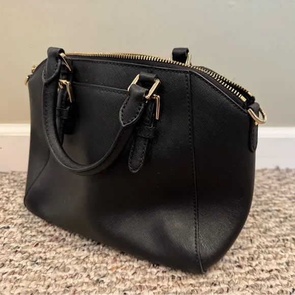 Michael Kors Black and Gold Satchel with Studded Detailing - Picture 2 of 3